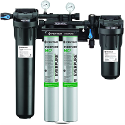 Sistema de filtración de alto flujo Everpure CSR Twin-MC2 con prefiltro - .5 micras y 3.34 GPM - EV9330-42