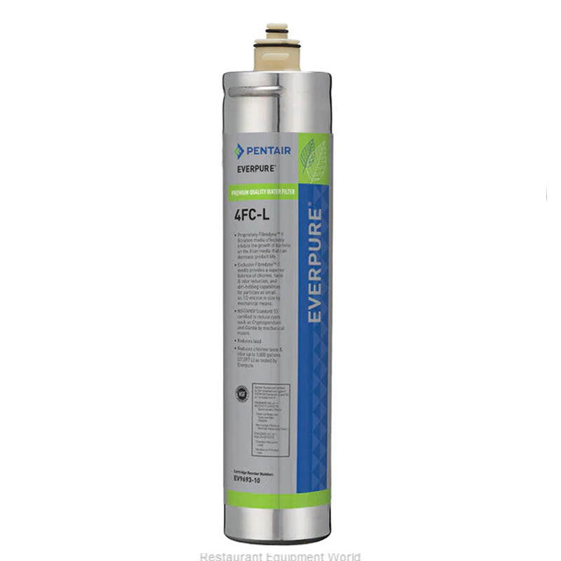 Cartucho de filtro Everpure EV9693-10 4FC-L - 0.5 micras y 1.8 GPM