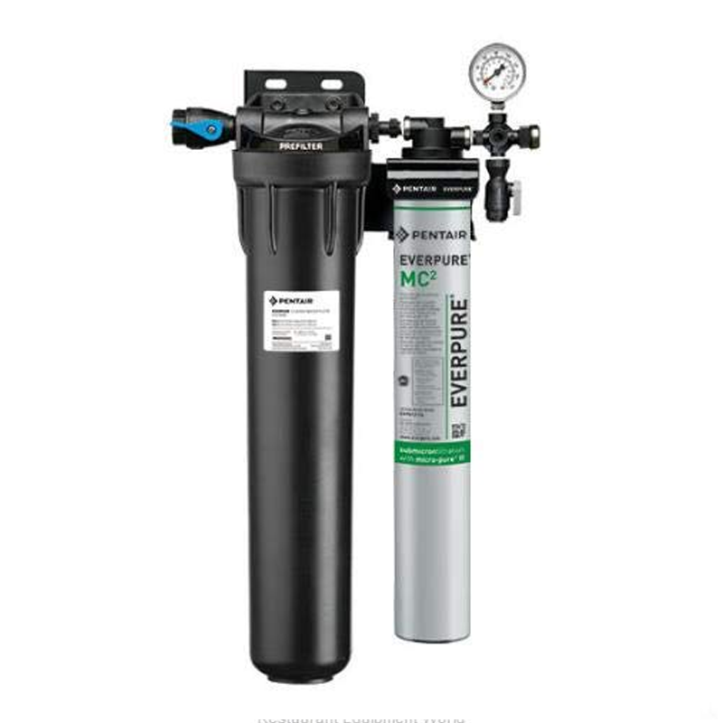 Sistema de filtración de agua Everpure Coldrink Single 1-MC2 con prefiltro: 0.5 micras y 1.67 GPM -  EV9328-01