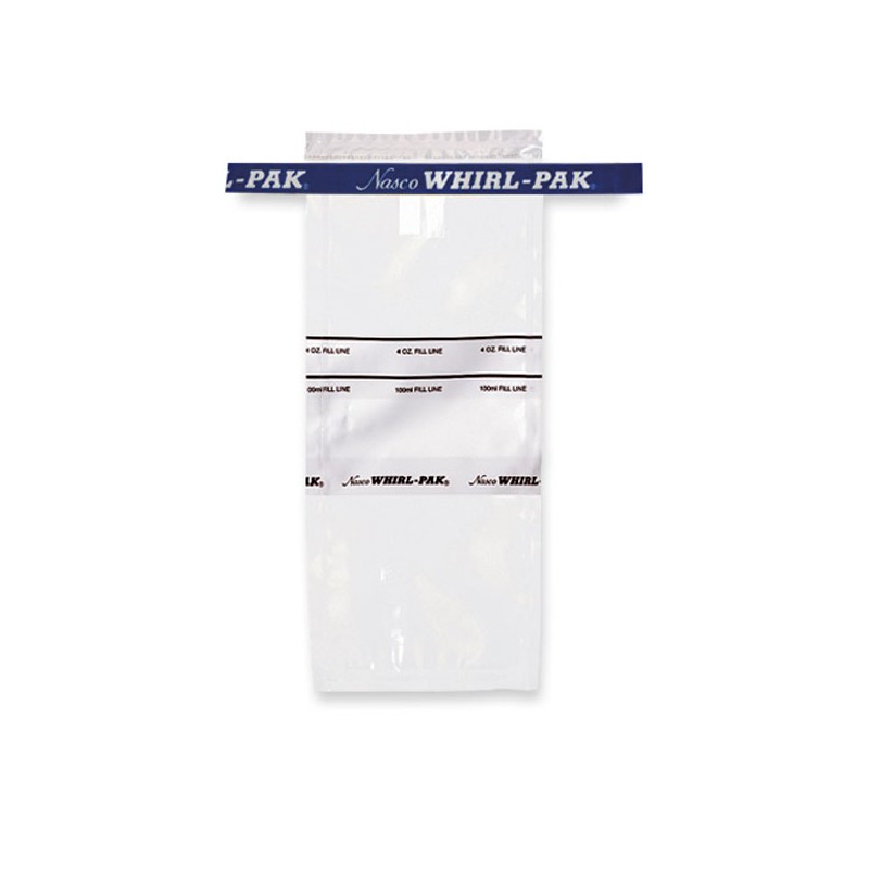 Bolsa Whirl-Pak con Tira de Escritura de  4 oz. (118 ml)  - Cinta Azul - B01062(BT)WA