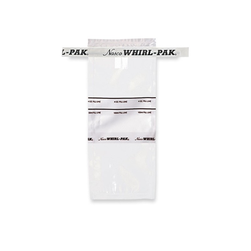 Bolsa Whirl-Pak con Tira de Escritura de 4 oz. (118 ml) - Cinta Blanca - B01062(WT)WA